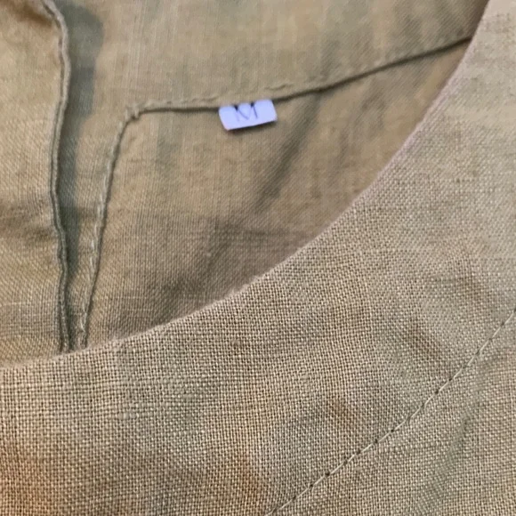 IXIMO 100% Linen A line tank summer capsule minimalist quiet luxury basic szM - Picture 4 of 8